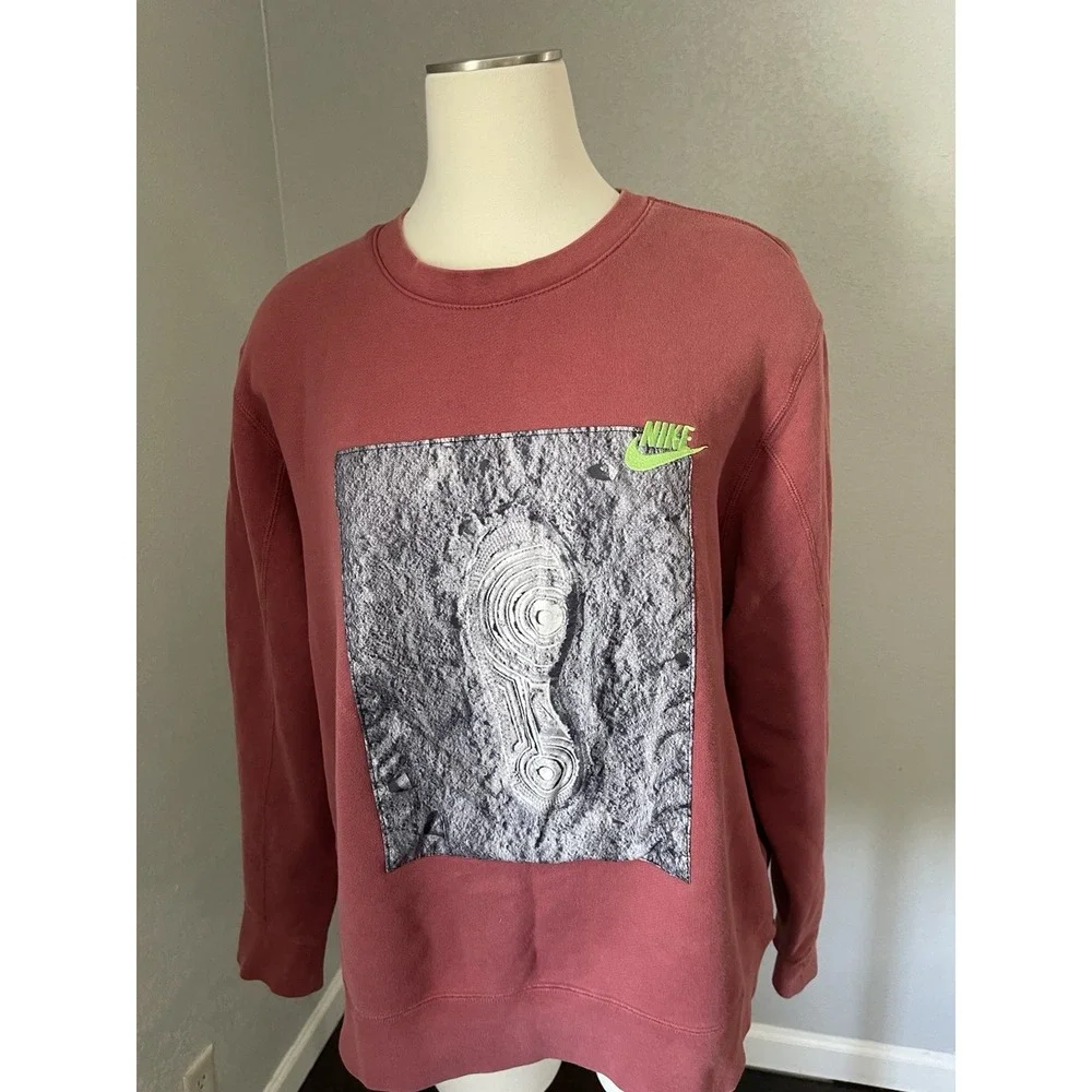 Nike Sportswear Sweater Zero Gravity French Terry Crew Cedar SZ Large